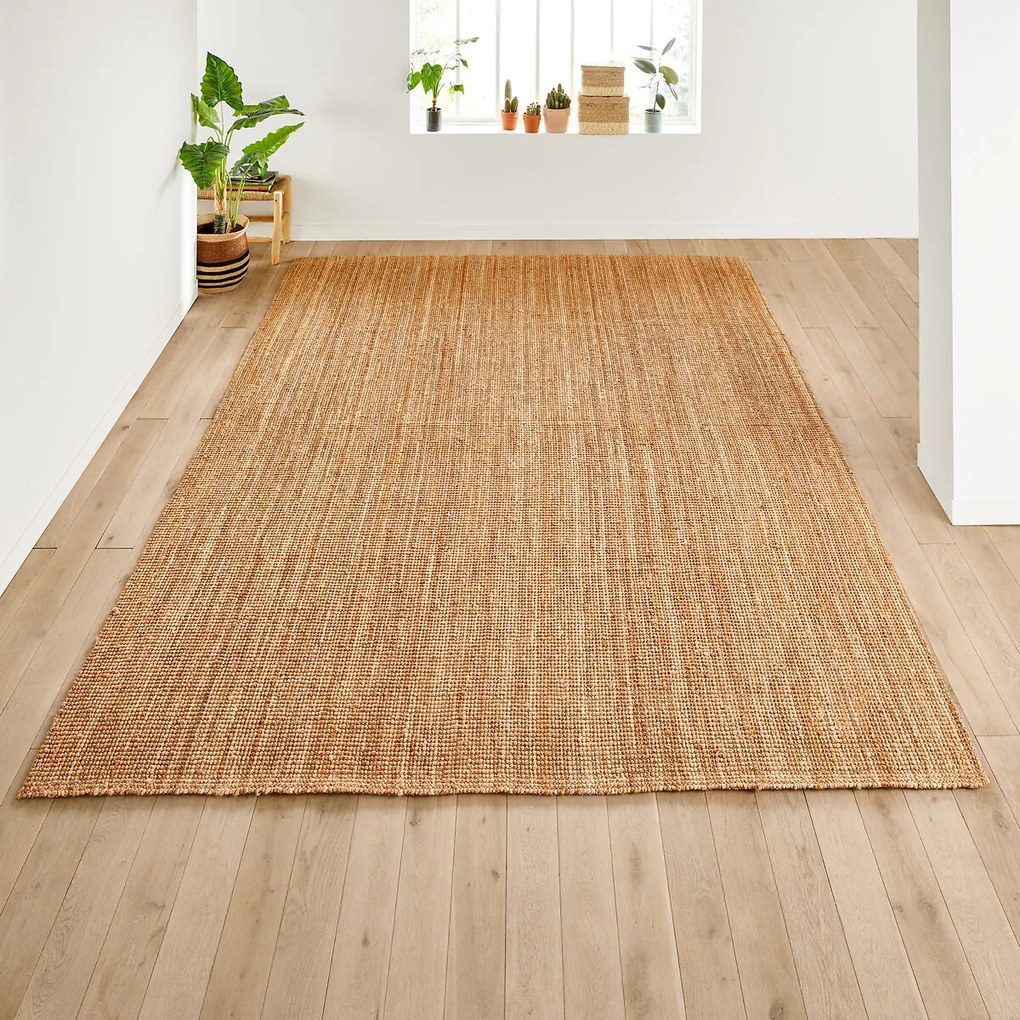 Vierkant vloerkleed in jute, Aftas