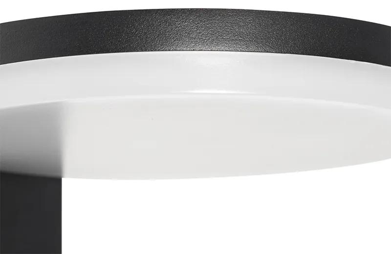 Moderne buiten wandlamp zwart incl. LED IP54 - Esmee Modern IP54 Buitenverlichting rond