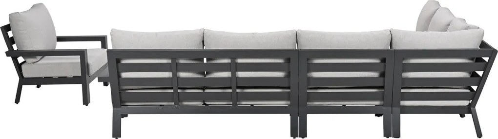 Garden Impressions Sorelli loungeset 6-delig - donker grijs