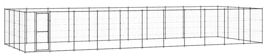 vidaXL Hondenkennel 53,24 m² staal