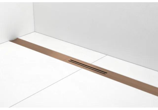 Easy drain R-line Clean Color douchegoot 120cm brushed red gold rlced1200brg