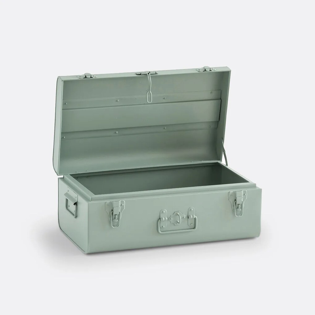 Koffer in staalmetaal, Masa