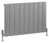 Eastbrook Tordino radiator 85x60cm aluminium 927W grijs mat