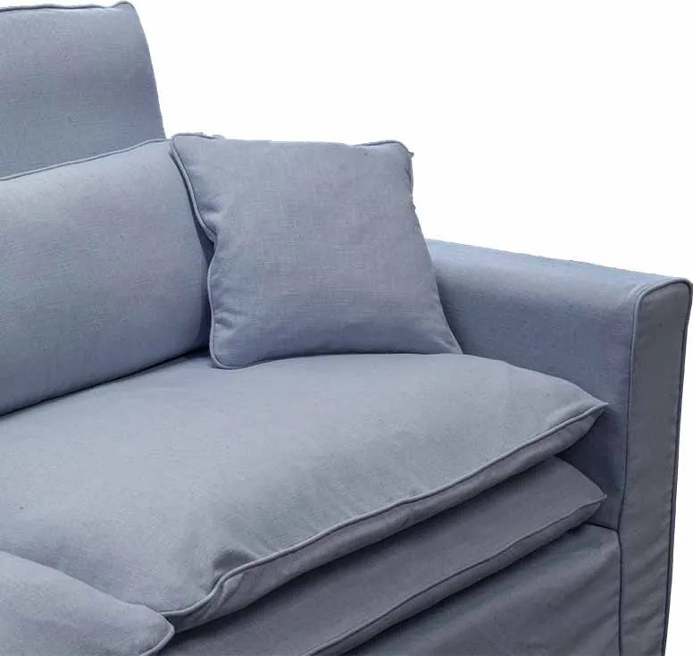 3,5 zitsbank Lösa - stof Siena Baby blauw 611