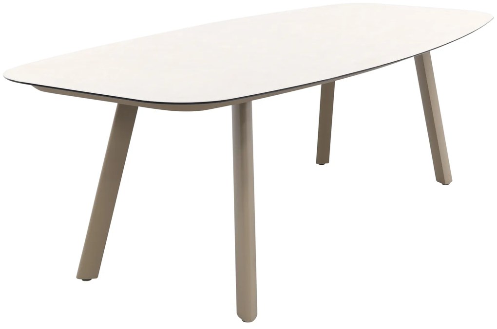 Taste Manolo tuintafel 240x103 cm. - Deens ovaal - Latte
