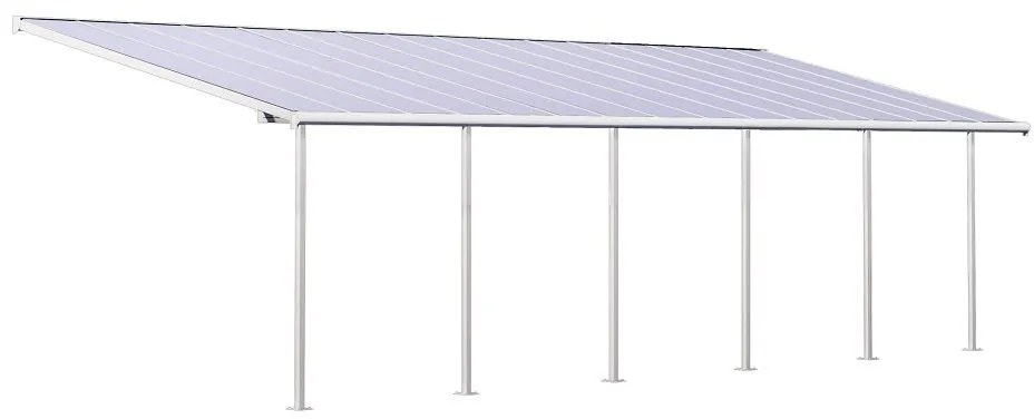 Aluminium terrasoverkapping Sierra Palram - Canopia 3 x 9,71 m wit