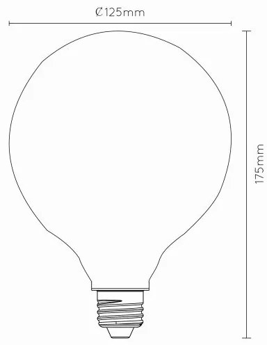 Lucide Bulb LED lamp 2700K E27 8W 12.5cm 3 StepDim opaal