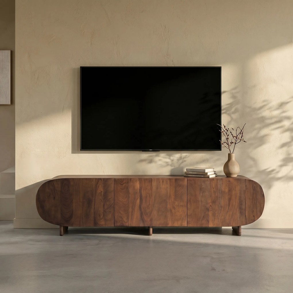 Organisch Gevormde TV Meubel 180cm - 180x40x50cm.
