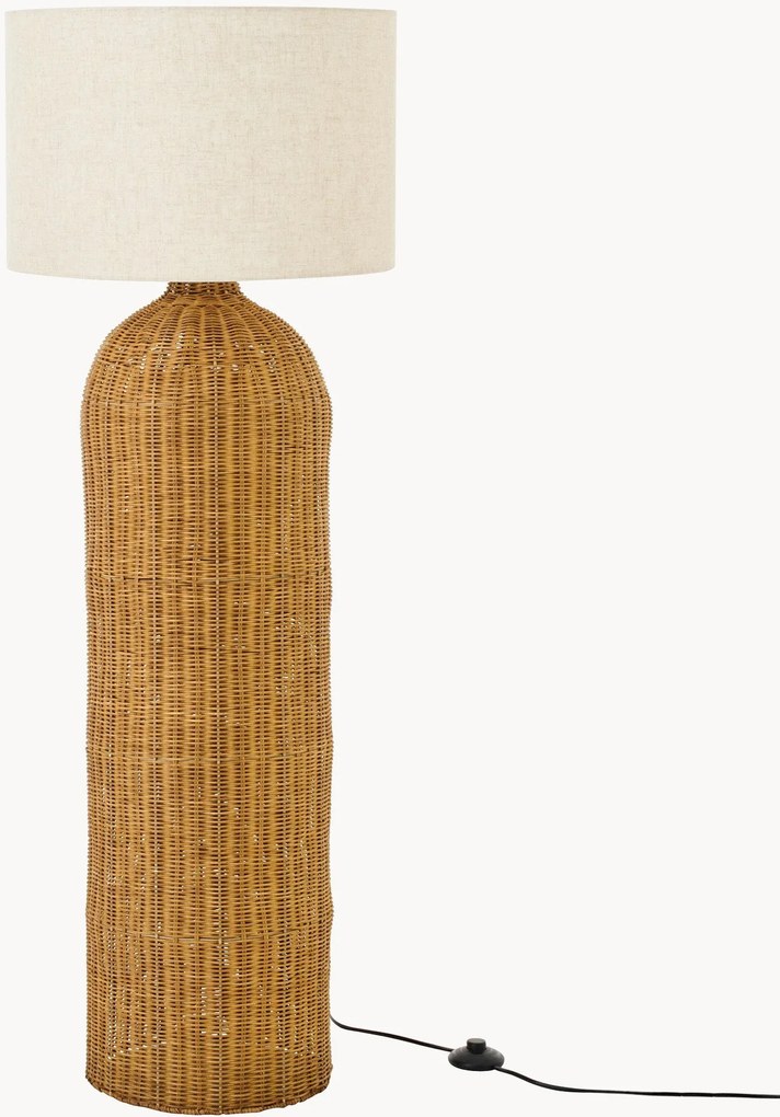 Vloerlamp Bella van rotan