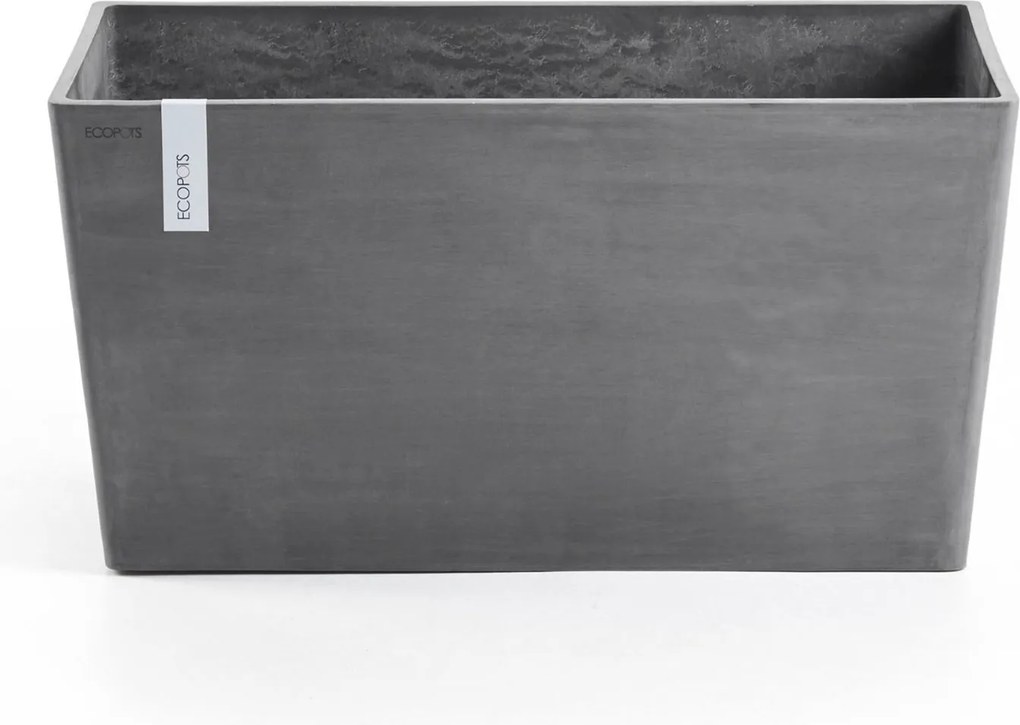 Ecopots bloempot Paris 80 - Rechthoekig - Grey - 80,3 x 38 x H40,5 cm