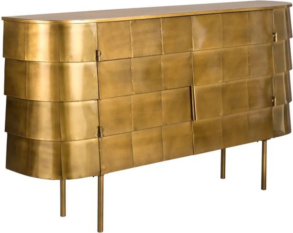 Dutchbone Hanna Gouden Dressoir Ovaal - 117x26x70cm.