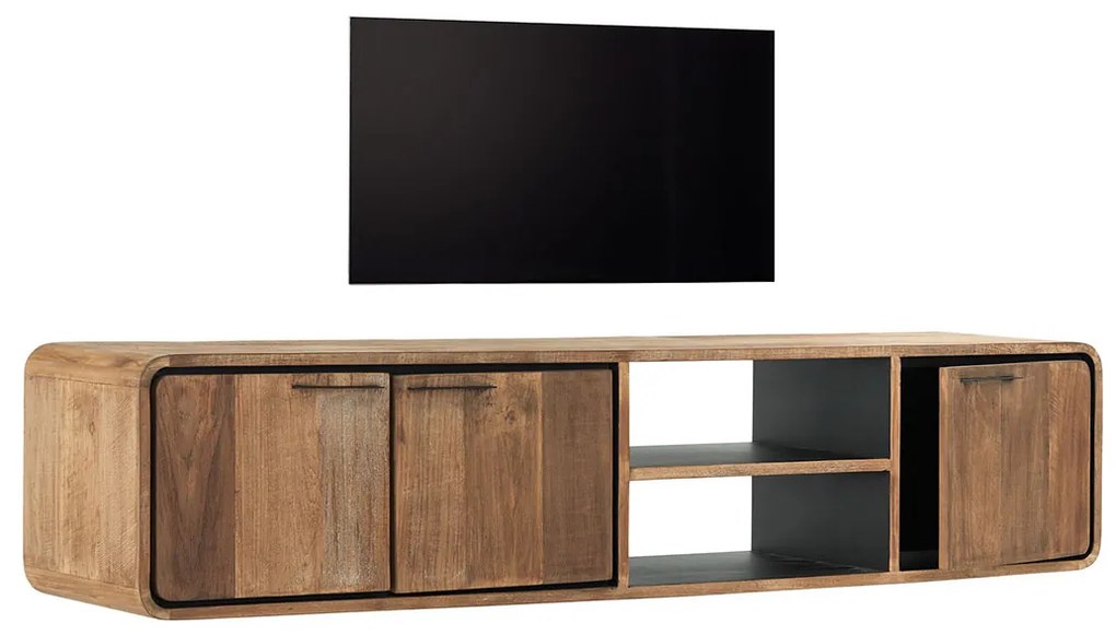 DTP Home Evo Hangend Tv-meubel Teak Hout 185 Cm - 185x40x40cm.