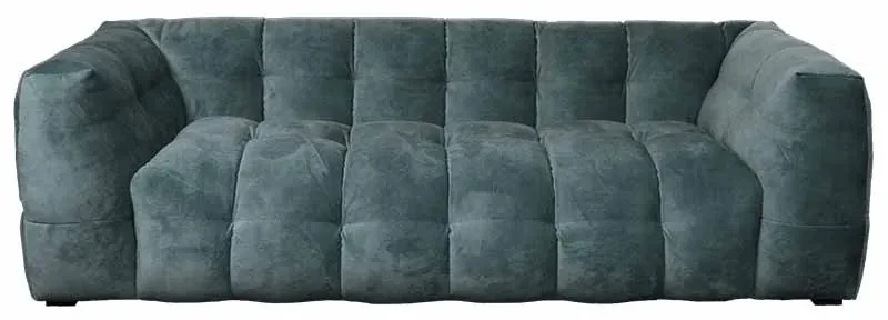 3-zits bank Sfär | velours Adore Niagara blauw 158 | 2,32 mtr breed