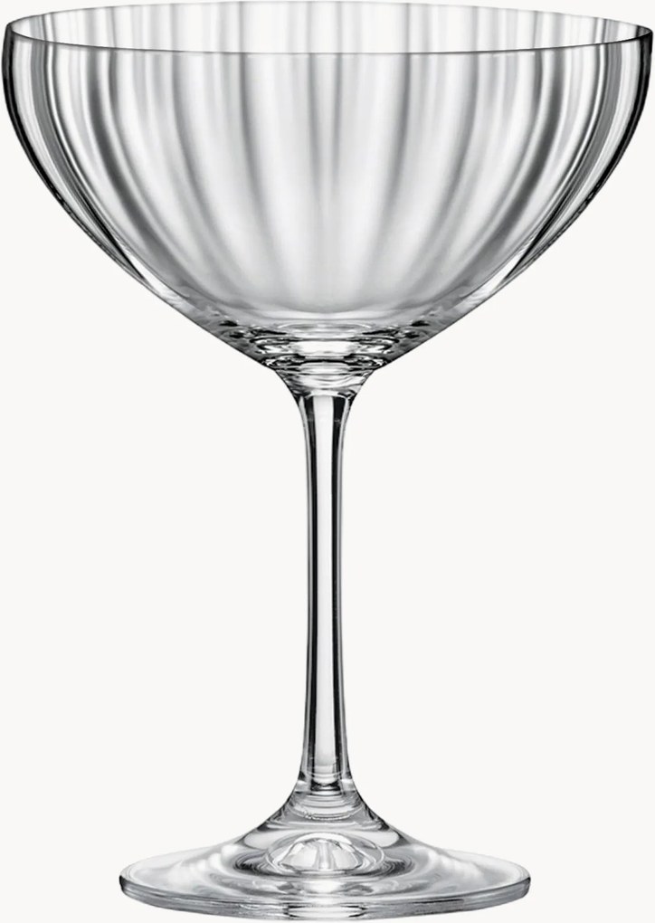 Kristallen champagneglazen Optic, 12-delig