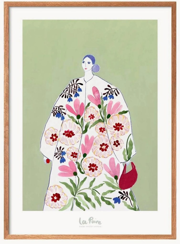 Ingelijste print Festive Coat