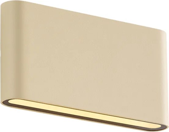Moderne buiten wandlamp beige 17,5cm incl. LED IP65 - Batt