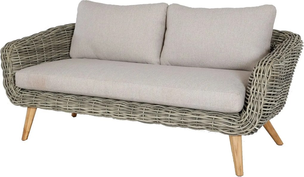 Baratti Stoel-bank Loungeset - Serrano- Wicker - Antraciet - Baratti