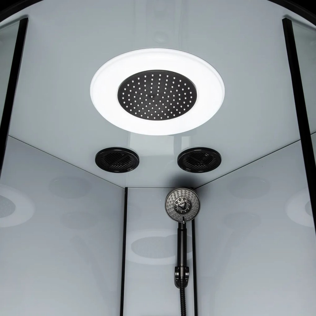 Kerra Orion complete douchecabine met massagejets zwart