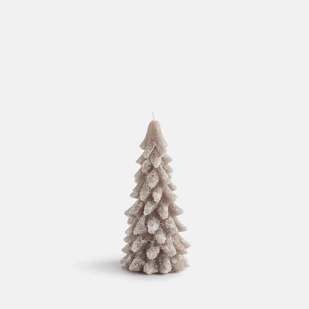 Kaars in de vorm van een dennenboom, H16,5 cm, Caspar