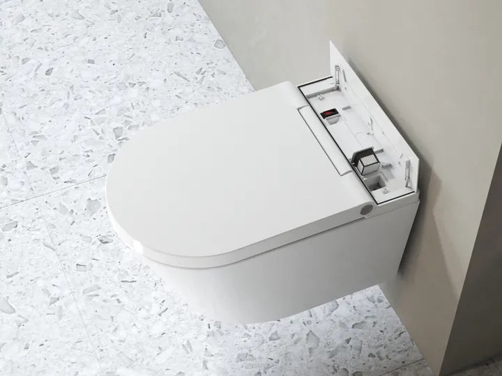 Clou Clever douche wc met turboflush en softclose zitting wit glans