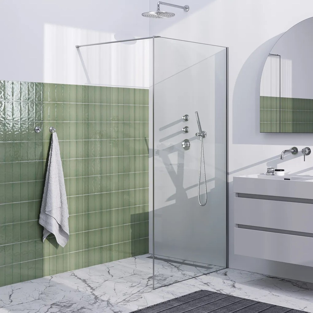 Brauer Season inloopdouche 100x200cm RVS