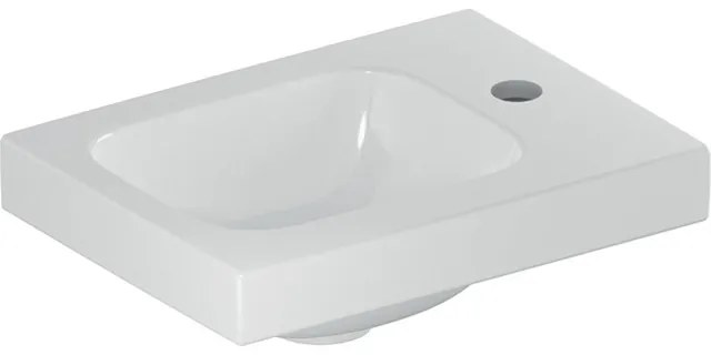 Geberit Icon Light fontein 38x28x14cm 1 wasbak 1 kraangat Rechts zonder overloopgat Keramiek Wit glans 501830001