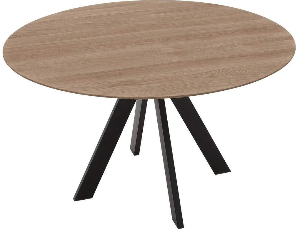 Goossens Excellent Eettafel Ferris Piramide Poot, Rond 120 x 120 cm