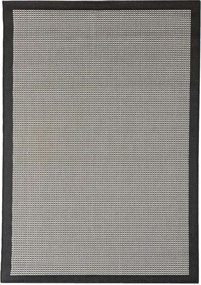Floorita binnen/buitenvloerkleed Chrome - zwart - 160x230 cm - Leen Bakker