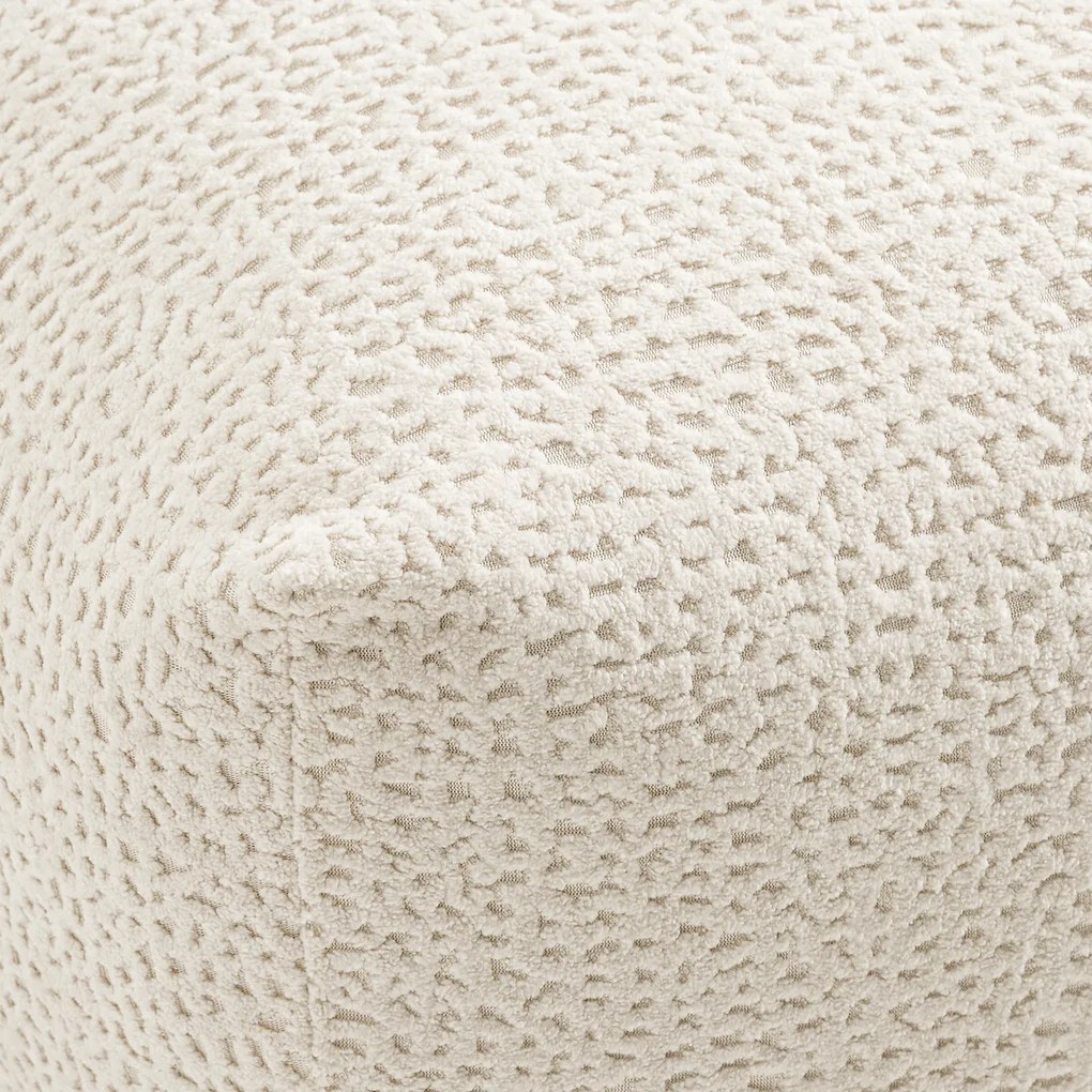 Poef, reliëfstof, L83 cm, Nuria