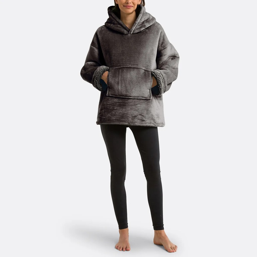 Plaid fleece sweater maat S/M, Javi