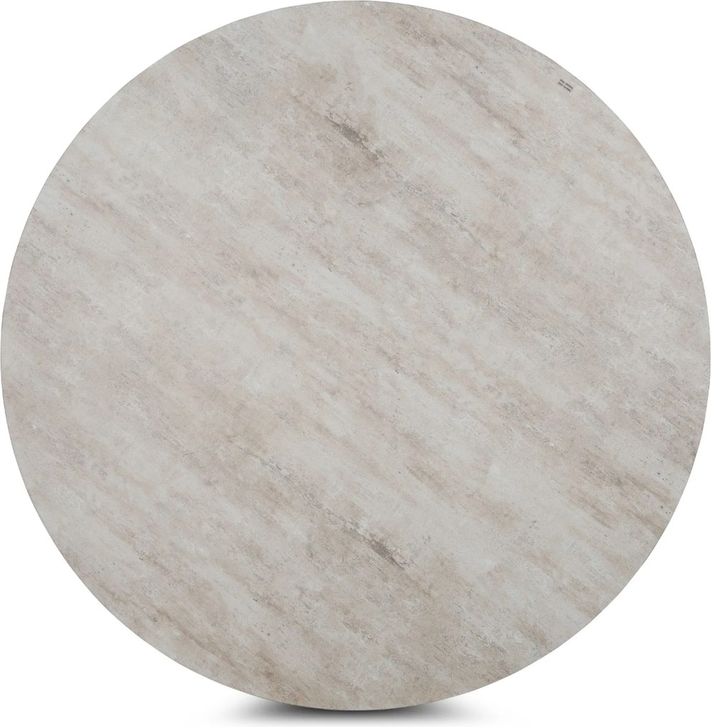Tuinset Ronde Tuintafel 6 personen 150 cm Kunststof Wit Domani Furniture Toscano/Arancia