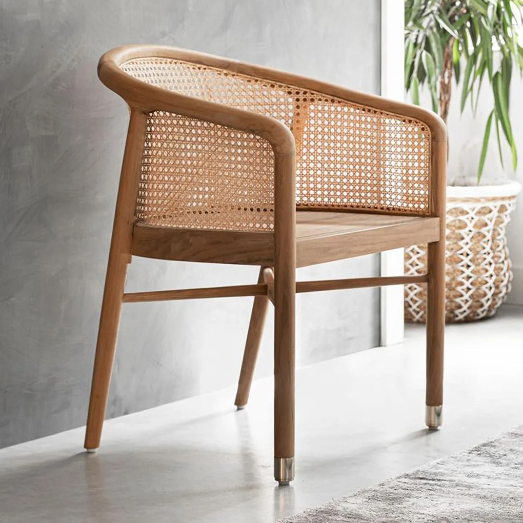 Must Living Castro Teak Stoel Met Webbing