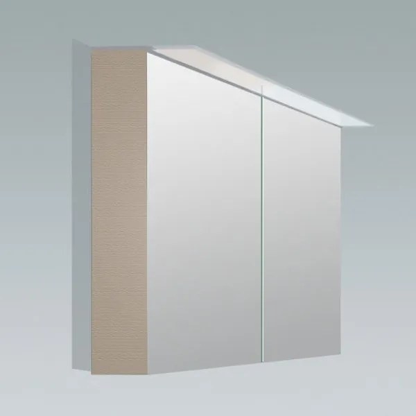 Duravit X large spiegelkast met verlichting LED met 2 deuren 80x76cm cappuccino glans XL759408686