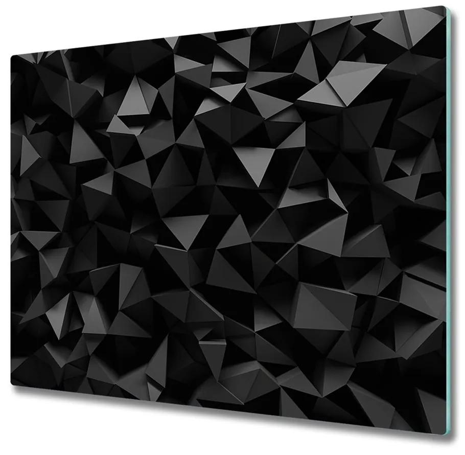 snijplank glas 3d-abstractie 60x52cm