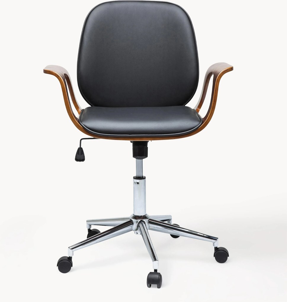 Kunstleren bureaustoel Patron, in hoogte verstelbaar