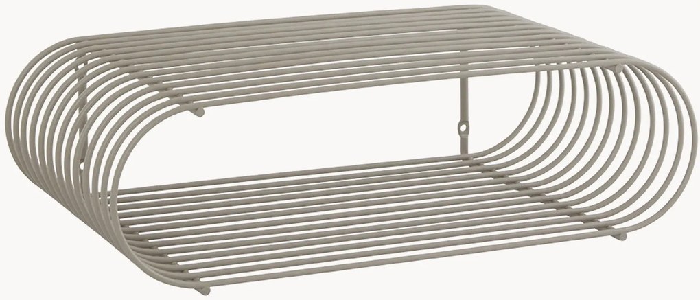 Wandrek Curva van metaal, B 40 cm