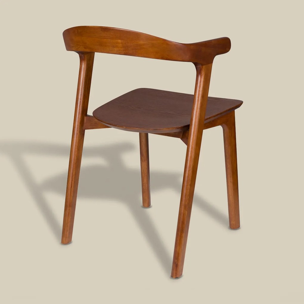 Zuiver Northwood Walnut Walnoot Eetkamerstoel Minimalistisch