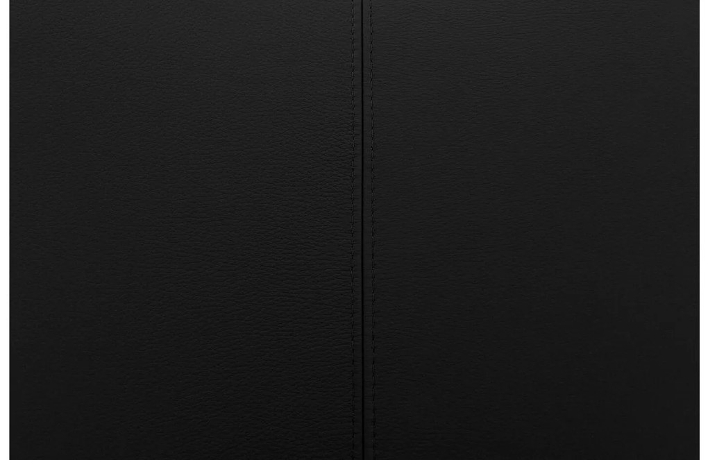 Goossens Eetkamerstoel Funk RVS Poten zwart leer leuning en Transparant skater wiel met rvs kapmet wielen, modern design