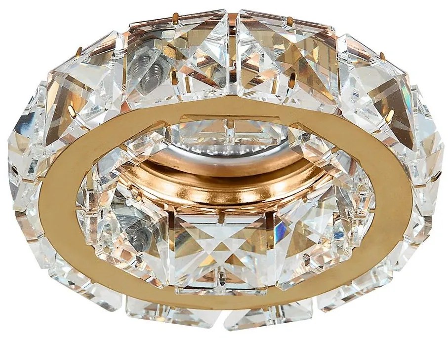 Azzardo AZ1450 - Kristallen plafondlamp inbouw ESTER 1xGU10/50W/230V