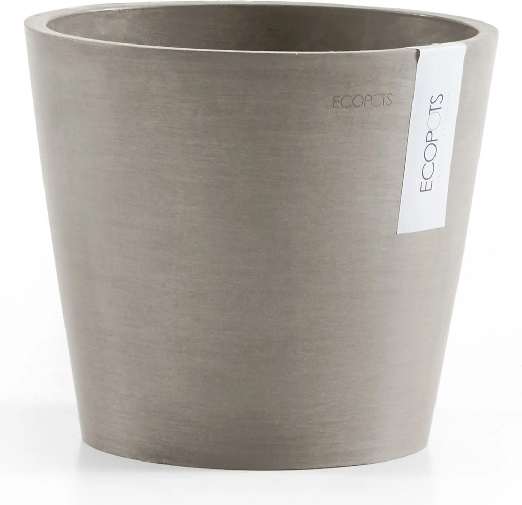 Ecopots bloempot Amsterdam 20 - Rond - Taupe - Diameter 20 x H17,1 cm