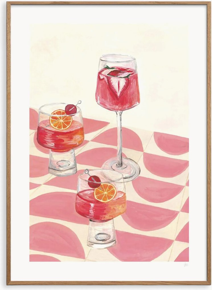 Ingelijste digitale print Campari Cocktails