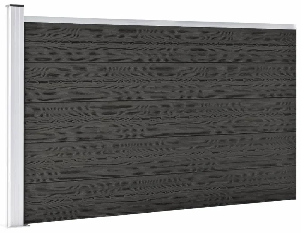 vidaXL Schutting 175x105 cm HKC grijs