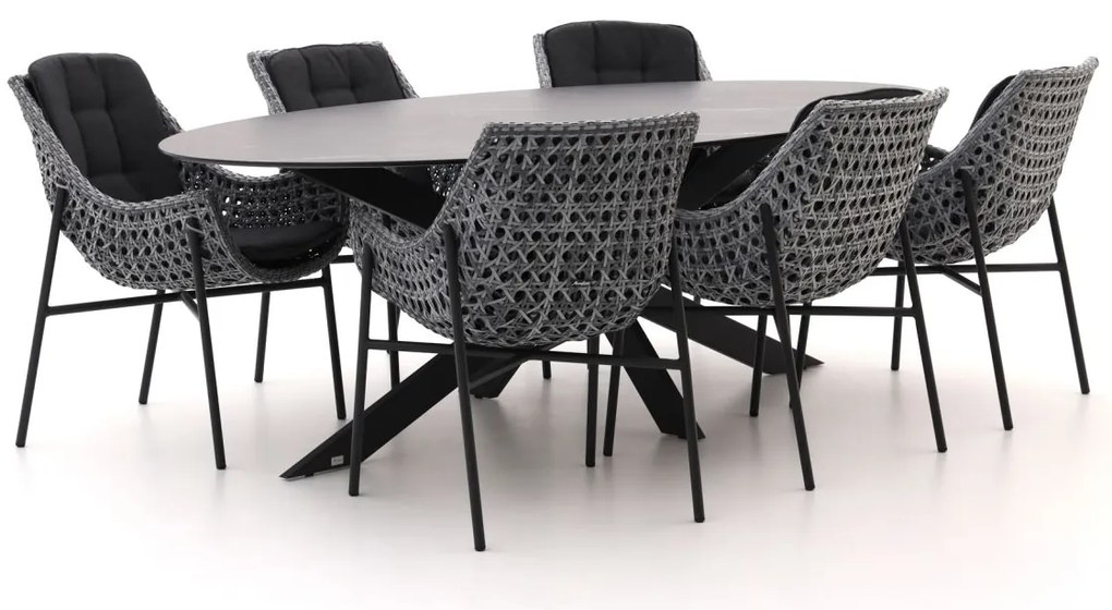 + 10% kassakorting | Diningset Manifesto  | 6 personen | Tuinset sintered stone | 7-delig | Kees Smit Tuinmeubelen