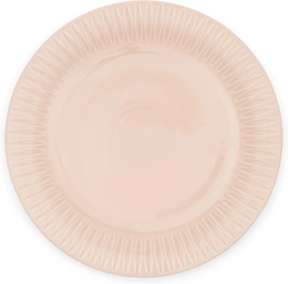 Rivièra Maison - Fleurs De Prairie Dinner Plate - Kleur: roze