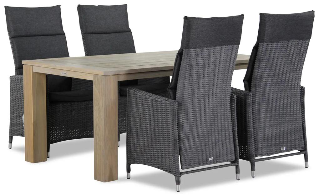 Garden Collections Madera/Brighton 165 cm dining tuinset 5-delig
