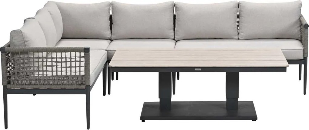 Garden Impressions Burela - Brugge lounge dining set 5-delig links - taupe