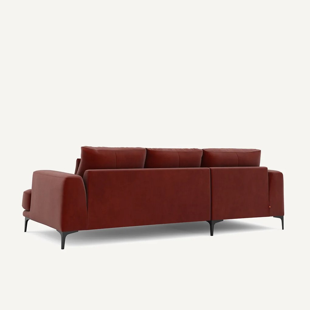 Rechtse hoekbank fluweel, Marsile