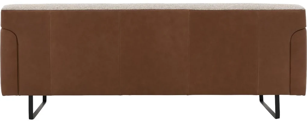 Goossens Excellent Bank Montreal cognac, leer, 2-zits, modern design