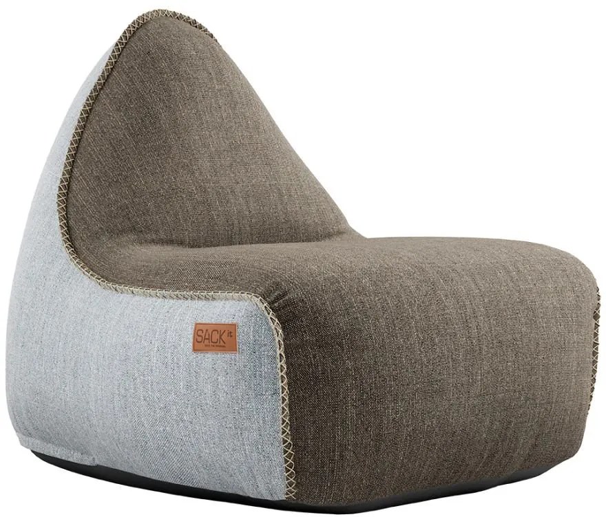 Cobana Lounge Chair & Pouf Outdoor - Bruin/Wit