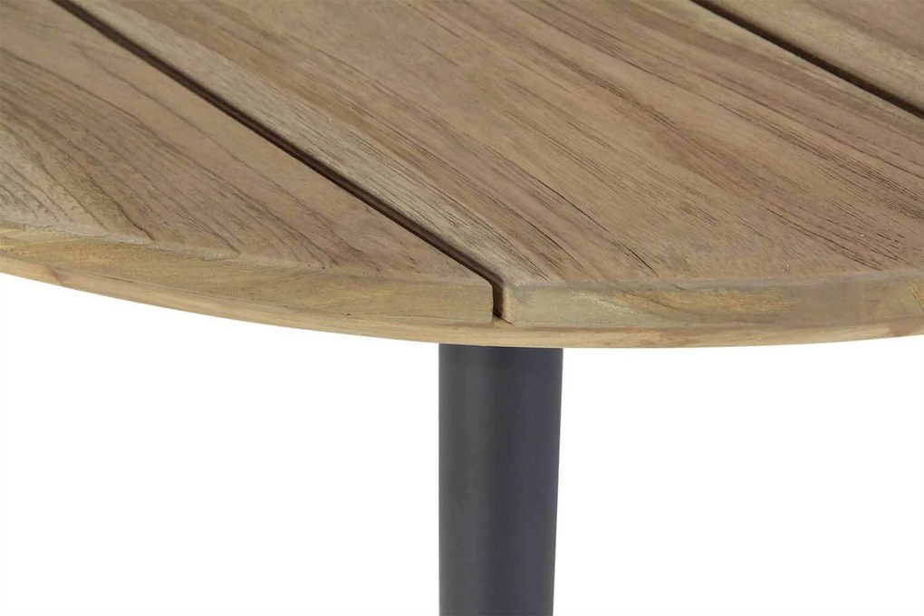 Tuinset Ronde Tuintafel 4 personen 130 cm Rope Grijs Santika Furniture Santika